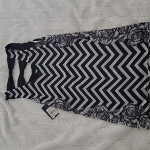 Black and white mini dress